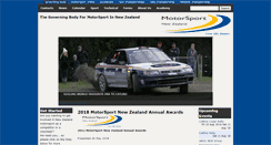 Desktop Screenshot of motorsport.org.nz
