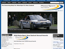 Tablet Screenshot of motorsport.org.nz
